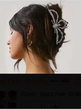 ⭐️ Spider Metal Hair Clip